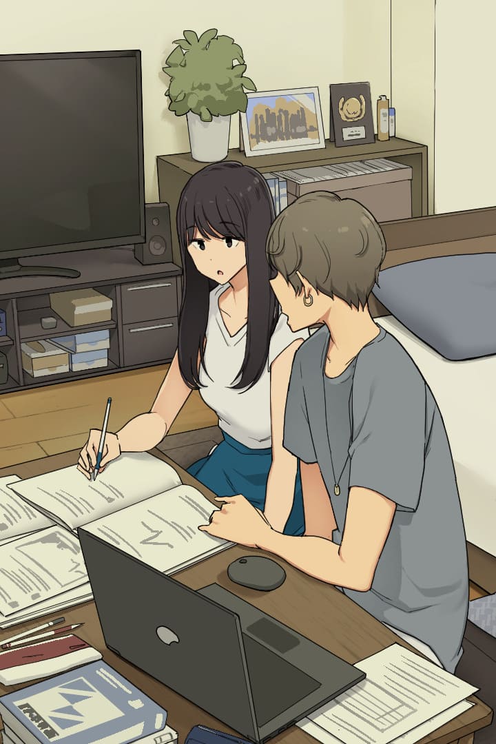 ติวเสียวกับรุ่นพี่ตลอดทั้งวัน