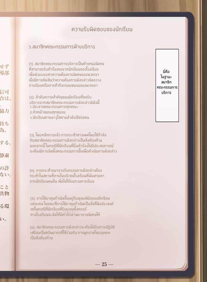 หน้าที่ของสมาชิกสภานักเรียนพิเศษ 2 ภาพ 3